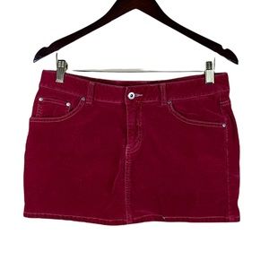 Y2K Vintage Red Mini Skirt Womens Size 11